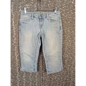 Vintage‎ Y2K American Eagle Light Wash Denim Jean Capri Pants Women's 6